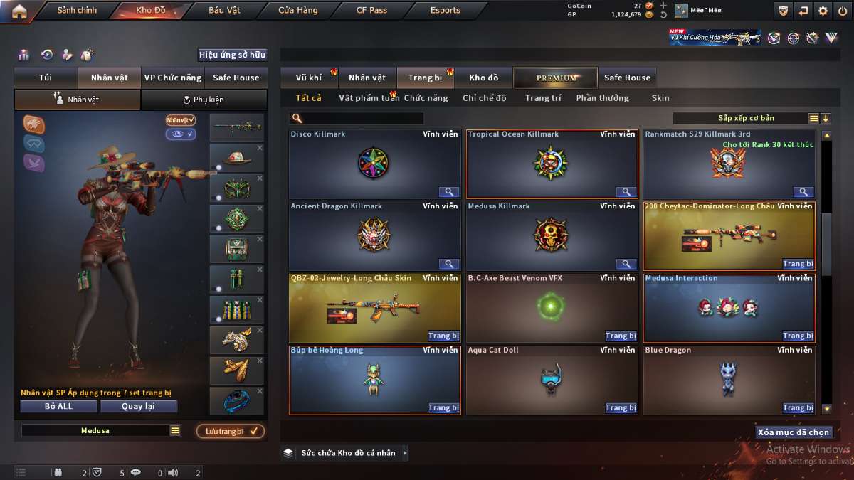 shop acc cf uy tin gia re
